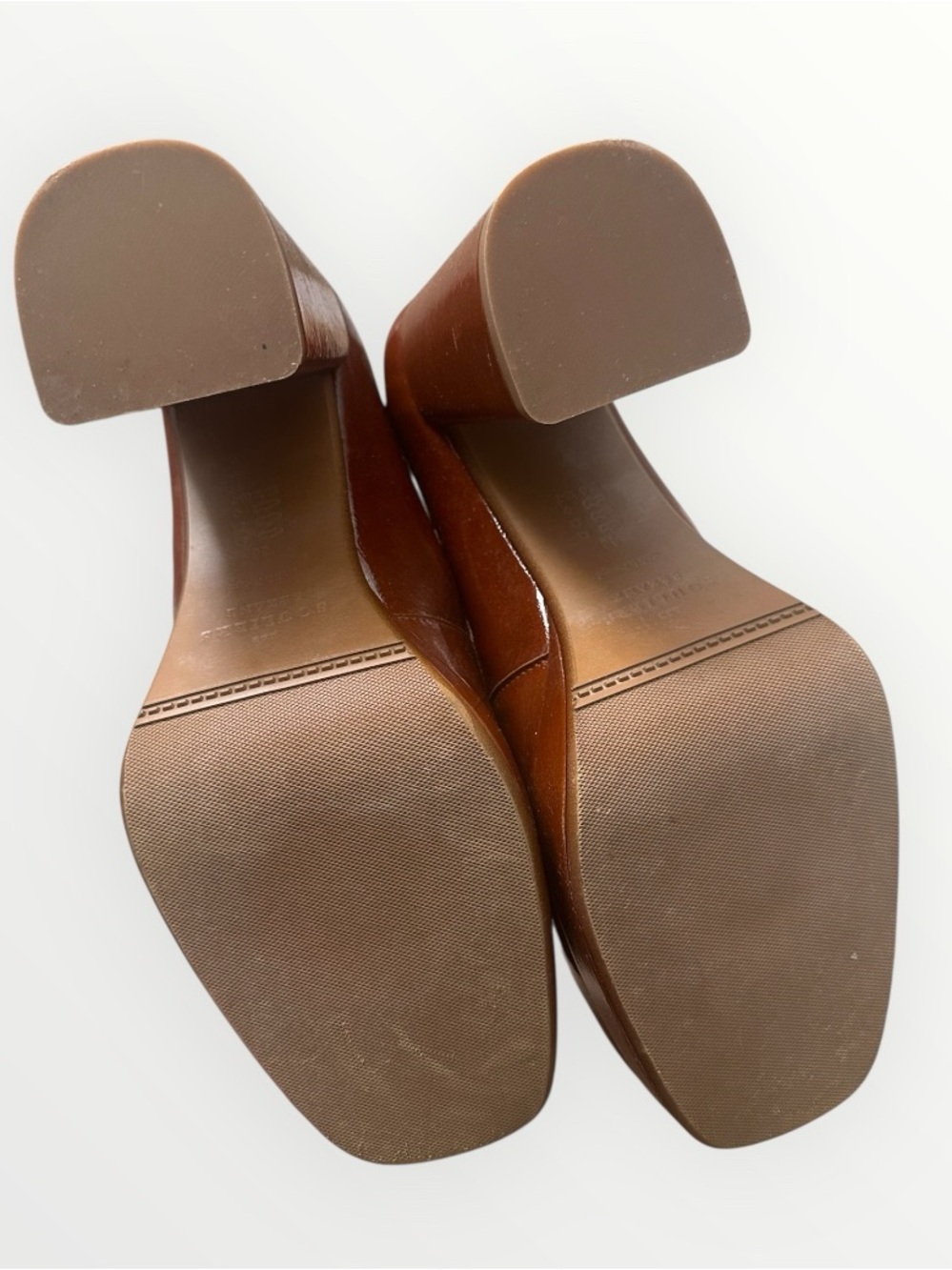 Sézane Georgia High Mary Janes in Polished Camel | US 7 - Picture 8 of 16